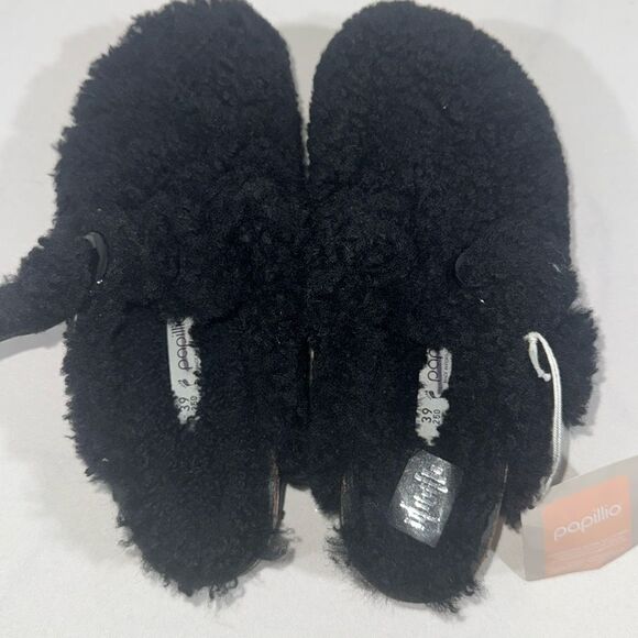 BIRKENSTOCK BOSTON SHEARLING IN TEDDY BLACK NWT Size 39 - Picture 8 of 9